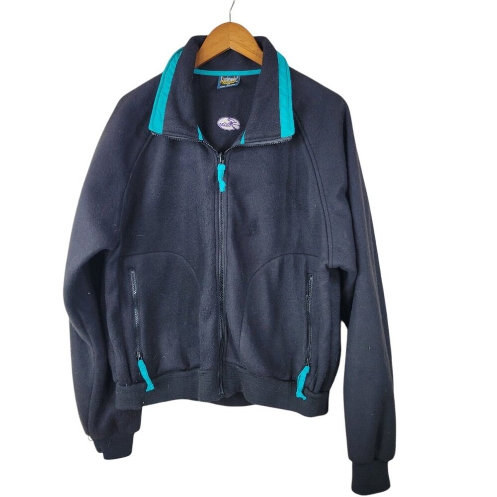 Dunbrooke Size Large Full Zip Fleece Casual Jacket Coat Mid Weight Black